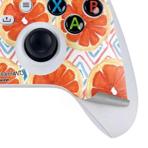 Bouffants and Broken Hearts Citrus Geo Xbox Series S Controller Skin